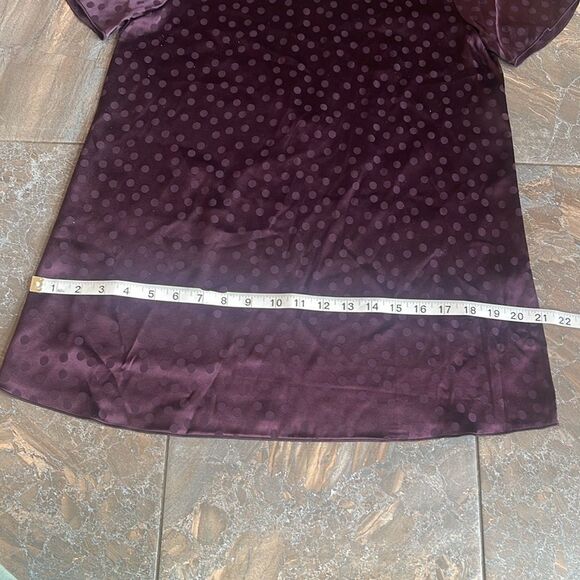 NWT Aritzia Wilfred 100% Silk Cypres Keyhole Back Top Purple Size XXS - Picture 13 of 15